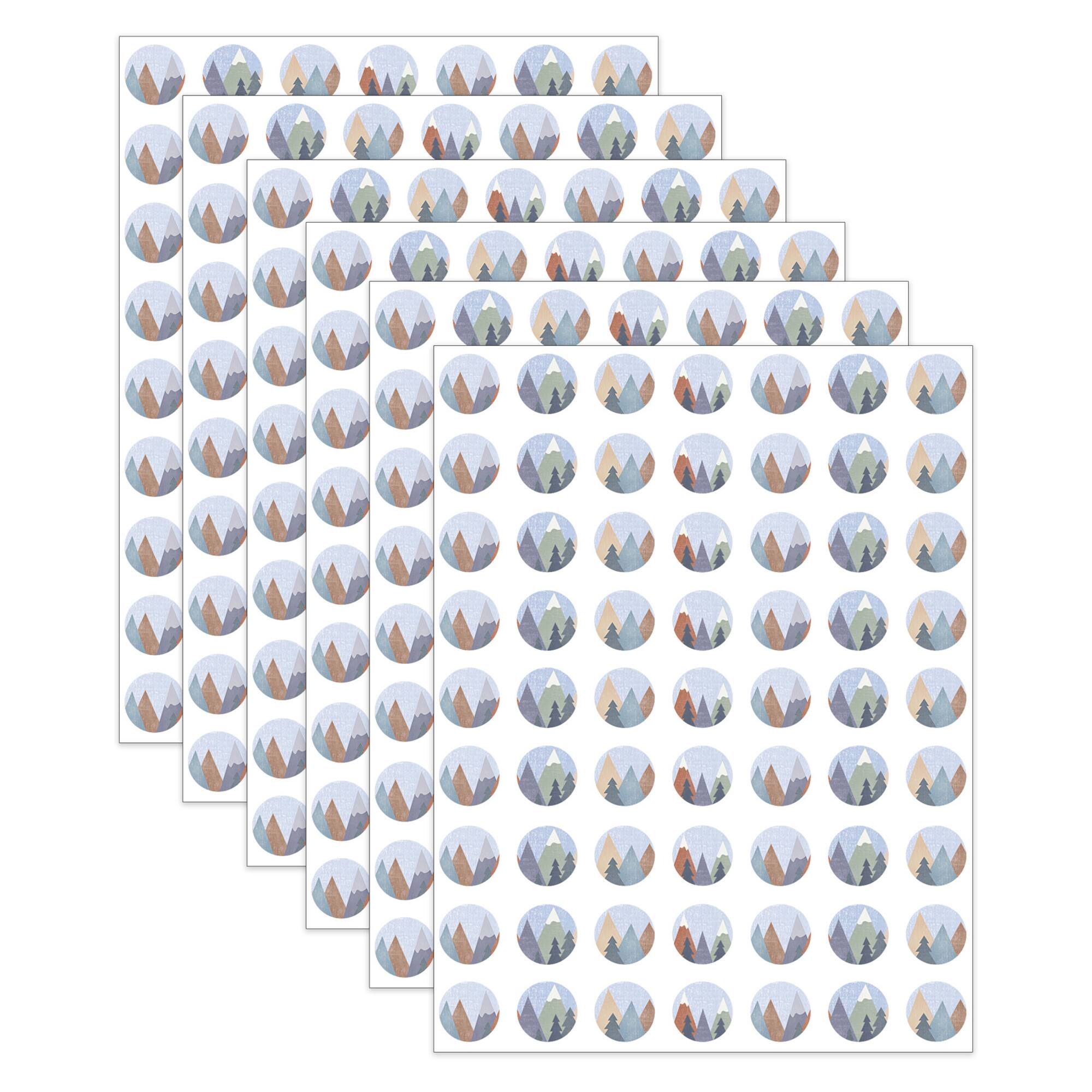 Teacher Created Resources® Moving Mountains Mini Stickers, 6 Packs of 378